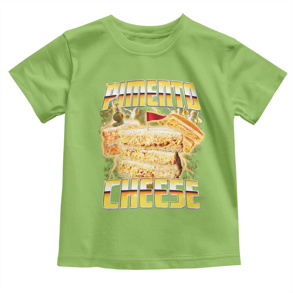Pimento Cheese Toddler T Shirt Funny Cheesemonger Cheese Lovers Bootleg Art