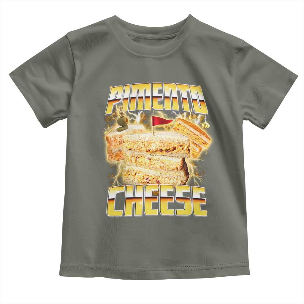 Pimento Cheese Toddler T Shirt Funny Cheesemonger Cheese Lovers Bootleg Art