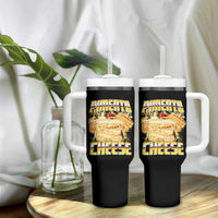 Pimento Cheese Tumbler With Handle Funny Cheesemonger Cheese Lovers Bootleg Art
