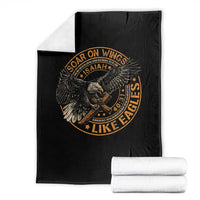 Soar On Wings Like Eagles Christian Throw Blanket Isaiah 40 31 Bible Verse