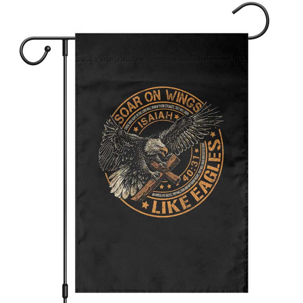 Soar On Wings Like Eagles Christian Garden Flag Isaiah 40 31 Bible Verse