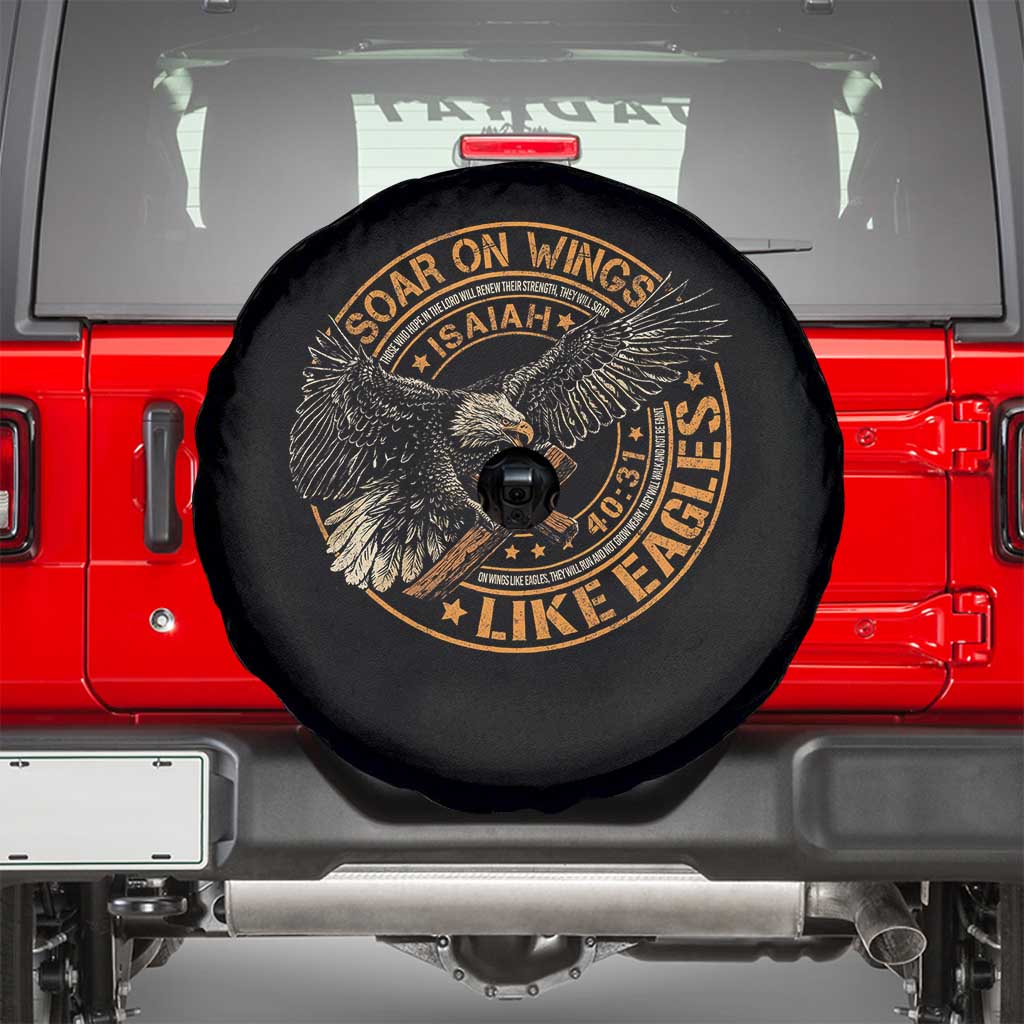 Soar On Wings Like Eagles Christian Spare Tire Cover Isaiah 40 31 Bible Verse