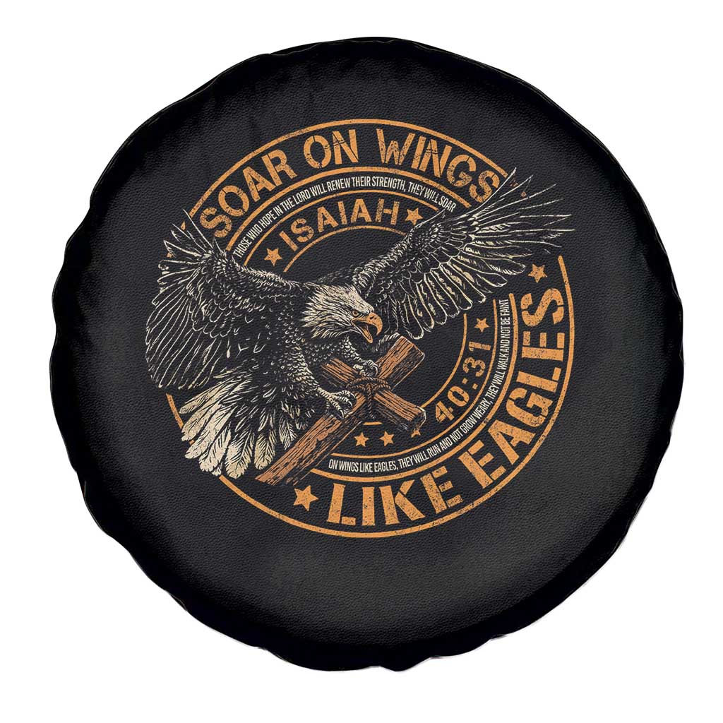 Soar On Wings Like Eagles Christian Spare Tire Cover Isaiah 40 31 Bible Verse