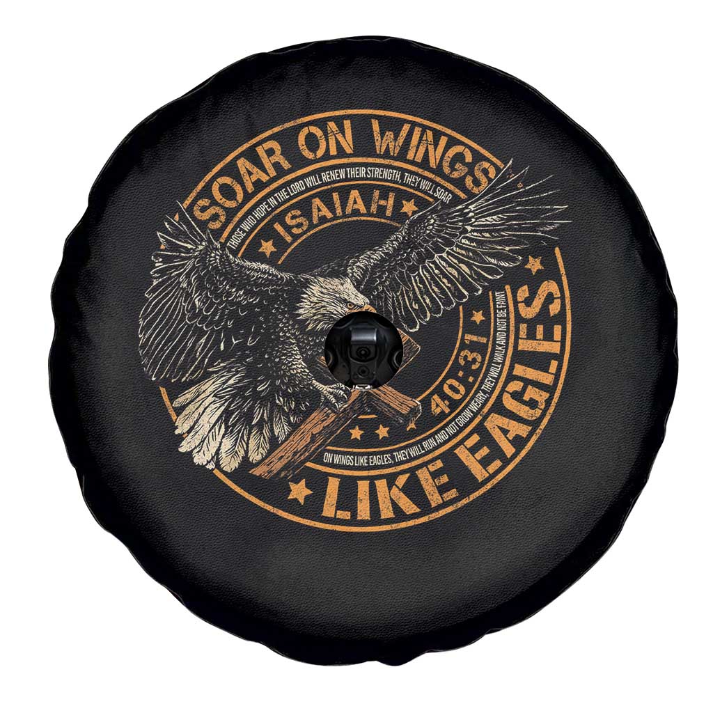 Soar On Wings Like Eagles Christian Spare Tire Cover Isaiah 40 31 Bible Verse