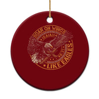 Soar On Wings Like Eagles Christian Ceramic Ornament Isaiah 40 31 Bible Verse