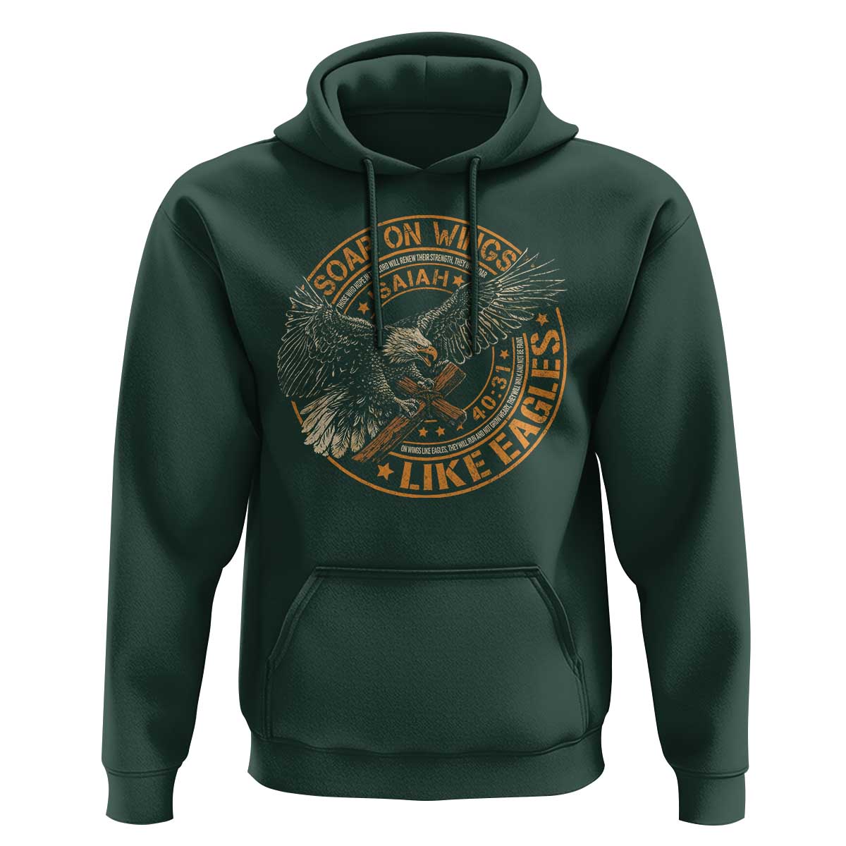 Soar On Wings Like Eagles Christian Hoodie Isaiah 40 31 Bible Verse