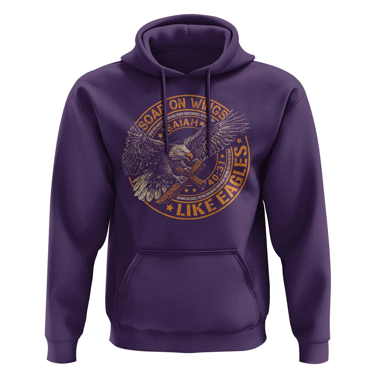 Soar On Wings Like Eagles Christian Hoodie Isaiah 40 31 Bible Verse