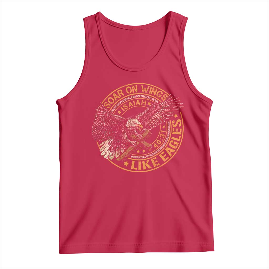 Soar On Wings Like Eagles Christian Tank Top Isaiah 40 31 Bible Verse