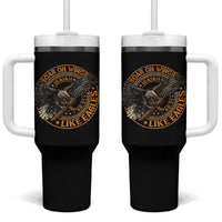 Soar On Wings Like Eagles Christian Tumbler With Handle Isaiah 40 31 Bible Verse
