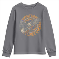 Soar On Wings Like Eagles Christian Youth Sweatshirt Isaiah 40 31 Bible Verse