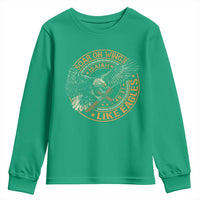Soar On Wings Like Eagles Christian Youth Sweatshirt Isaiah 40 31 Bible Verse