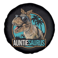 Auntiesaurus Funny Dinosaur Aunt Spare Tire Cover Family Matching