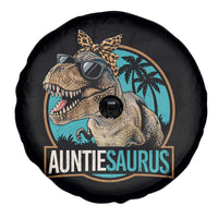 Auntiesaurus Funny Dinosaur Aunt Spare Tire Cover Family Matching