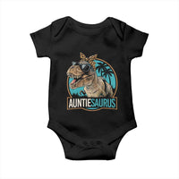 Auntiesaurus Funny Dinosaur Aunt Baby Onesie Family Matching