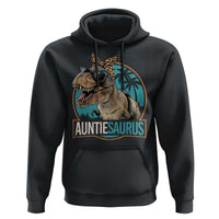 Auntiesaurus Funny Dinosaur Aunt Hoodie Family Matching