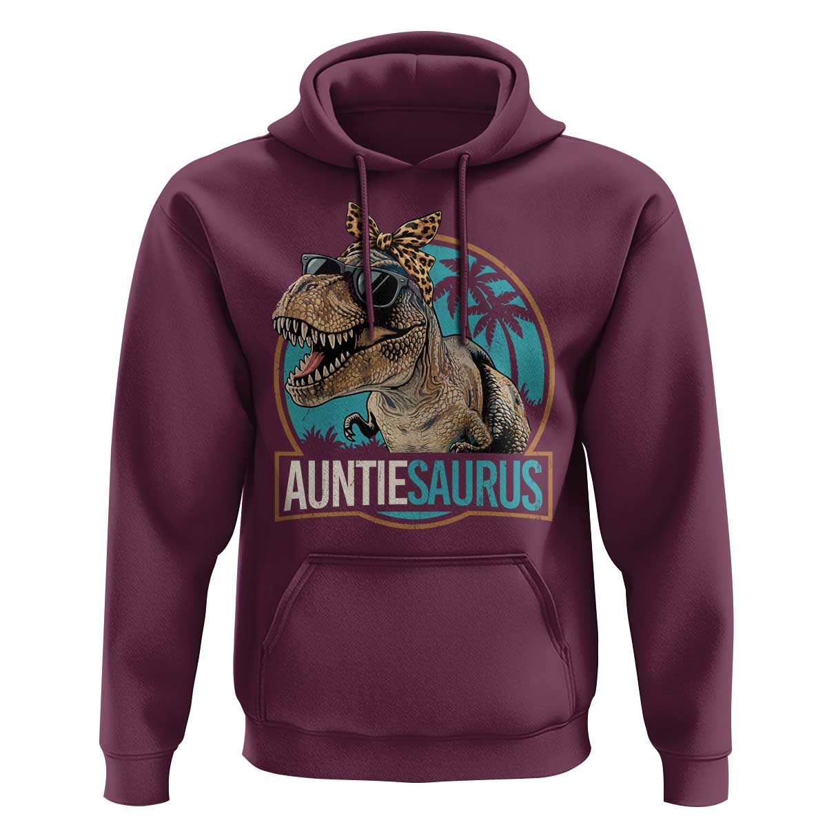 Auntiesaurus Funny Dinosaur Aunt Hoodie Family Matching