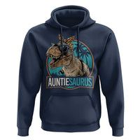 Auntiesaurus Funny Dinosaur Aunt Hoodie Family Matching