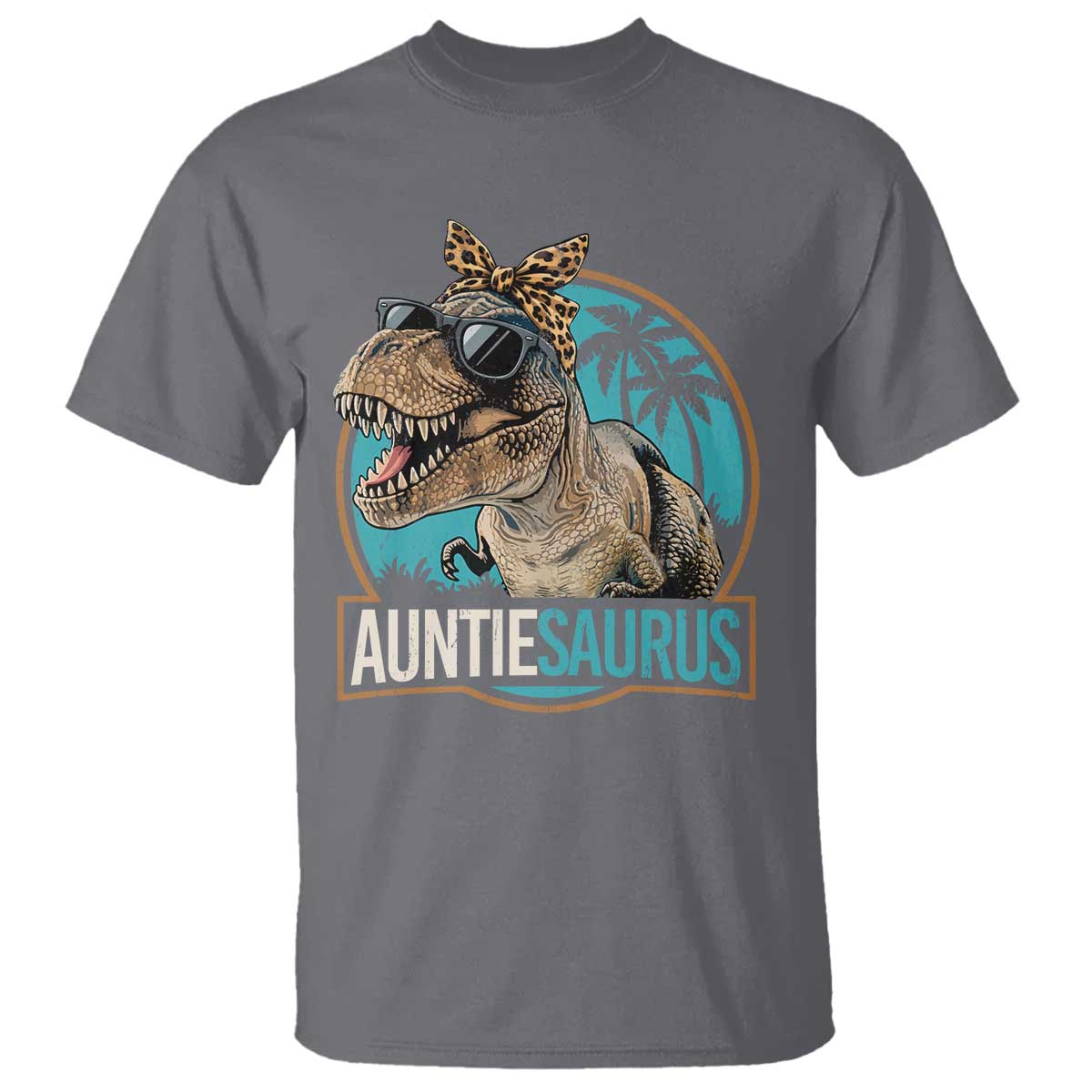 Auntiesaurus Funny Dinosaur Aunt T Shirt Family Matching