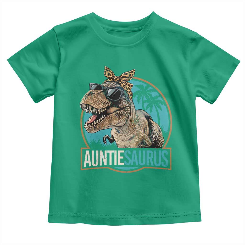 Auntiesaurus Funny Dinosaur Aunt Toddler T Shirt Family Matching