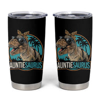 Auntiesaurus Funny Dinosaur Aunt Tumbler Cup Family Matching