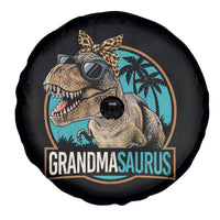 Grandmasaurus Funny Dinosaur Grandma Spare Tire Cover Family Matching