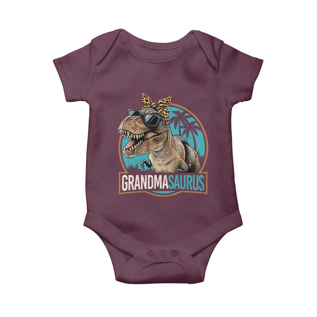 Grandmasaurus Funny Dinosaur Grandma Baby Onesie Family Matching