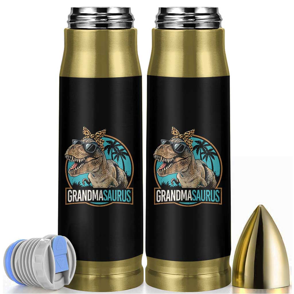 Grandmasaurus Funny Dinosaur Grandma Bullet Tumbler Family Matching