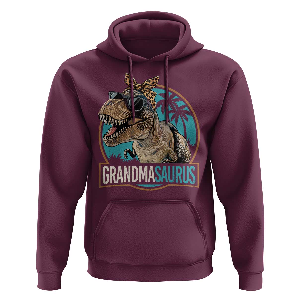 Grandmasaurus Funny Dinosaur Grandma Hoodie Family Matching