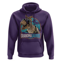 Grandmasaurus Funny Dinosaur Grandma Hoodie Family Matching