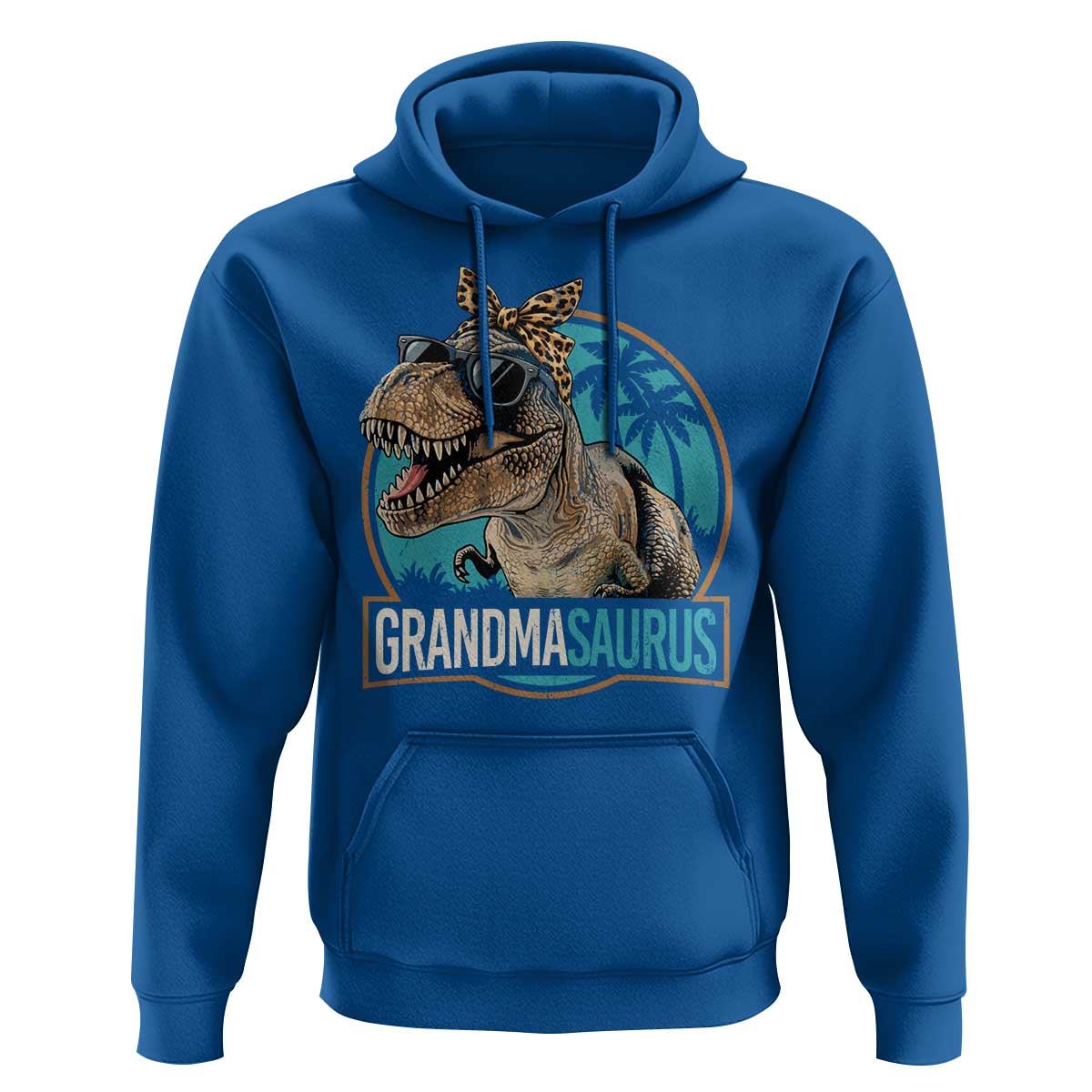 Grandmasaurus Funny Dinosaur Grandma Hoodie Family Matching