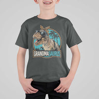 Grandmasaurus Funny Dinosaur Grandma T Shirt For Kid Family Matching