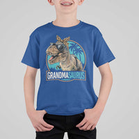 Grandmasaurus Funny Dinosaur Grandma T Shirt For Kid Family Matching