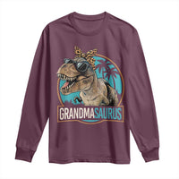 Grandmasaurus Funny Dinosaur Grandma Long Sleeve Shirt Family Matching