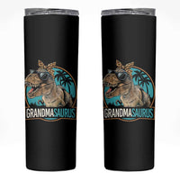 Grandmasaurus Funny Dinosaur Grandma Skinny Tumbler Family Matching