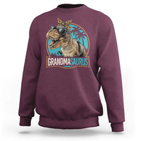 Grandmasaurus Funny Dinosaur Grandma Sweatshirt Family Matching