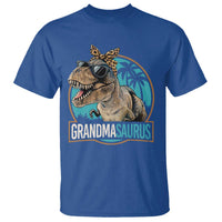 Grandmasaurus Funny Dinosaur Grandma T Shirt Family Matching