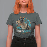 Grandmasaurus Funny Dinosaur Grandma T Shirt For Women Family Matching