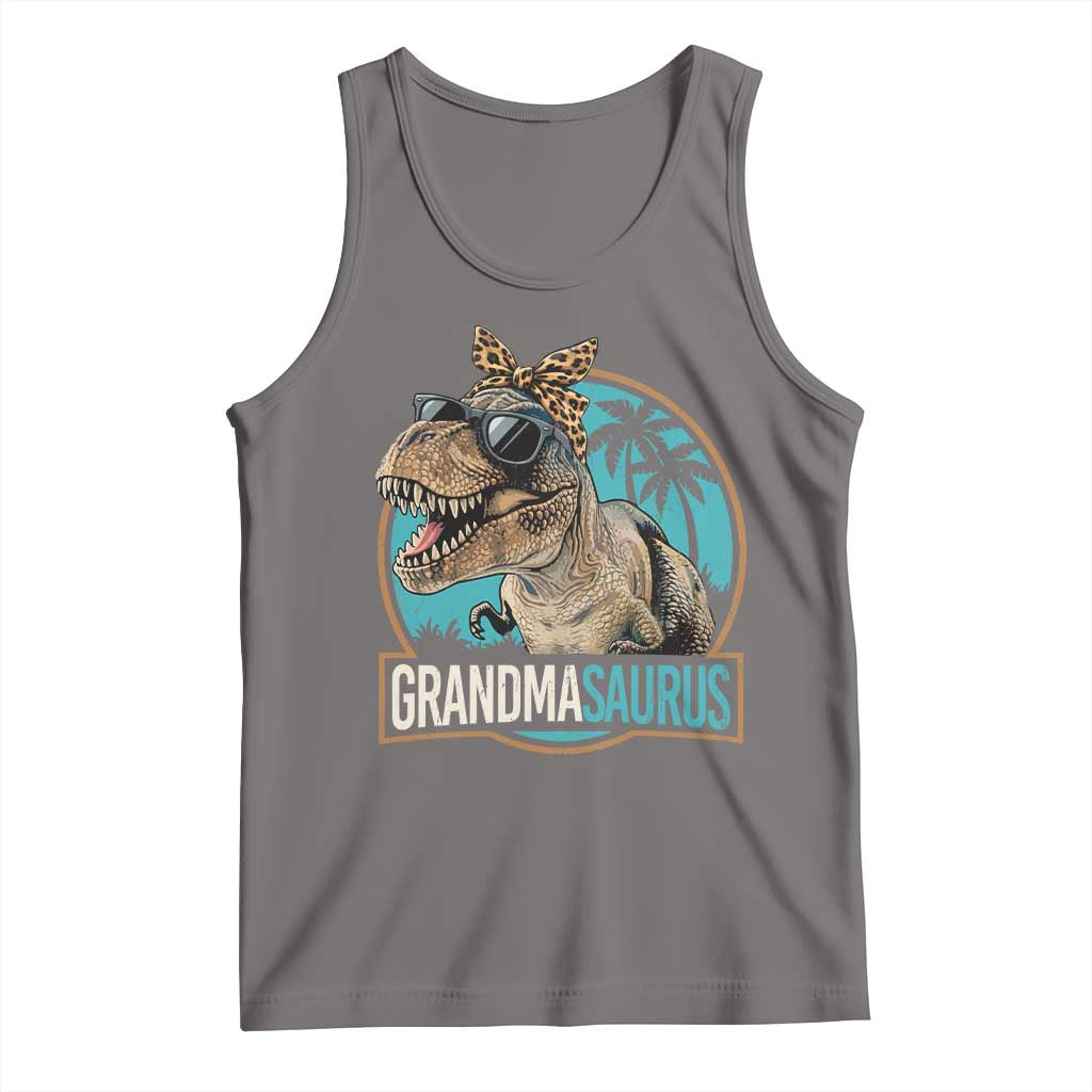 Grandmasaurus Funny Dinosaur Grandma Tank Top Family Matching