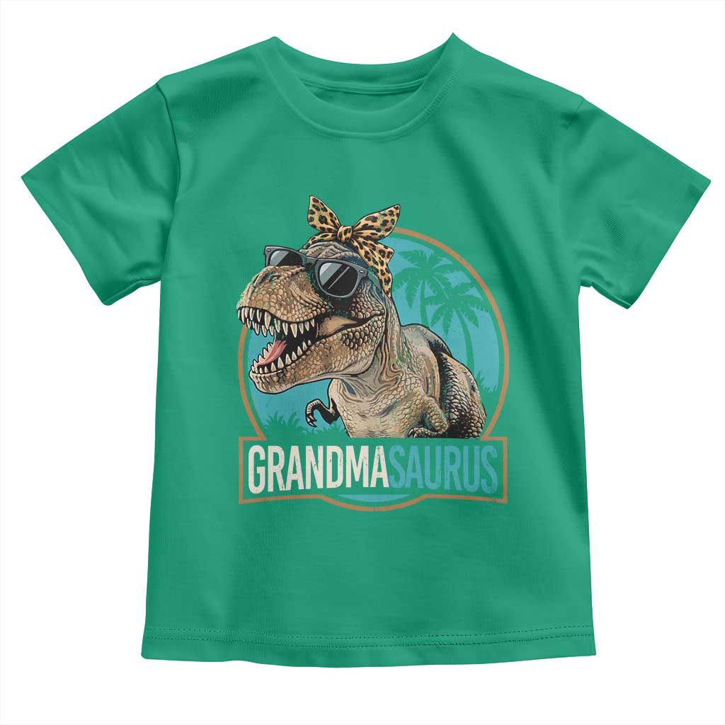 Grandmasaurus Funny Dinosaur Grandma Toddler T Shirt Family Matching