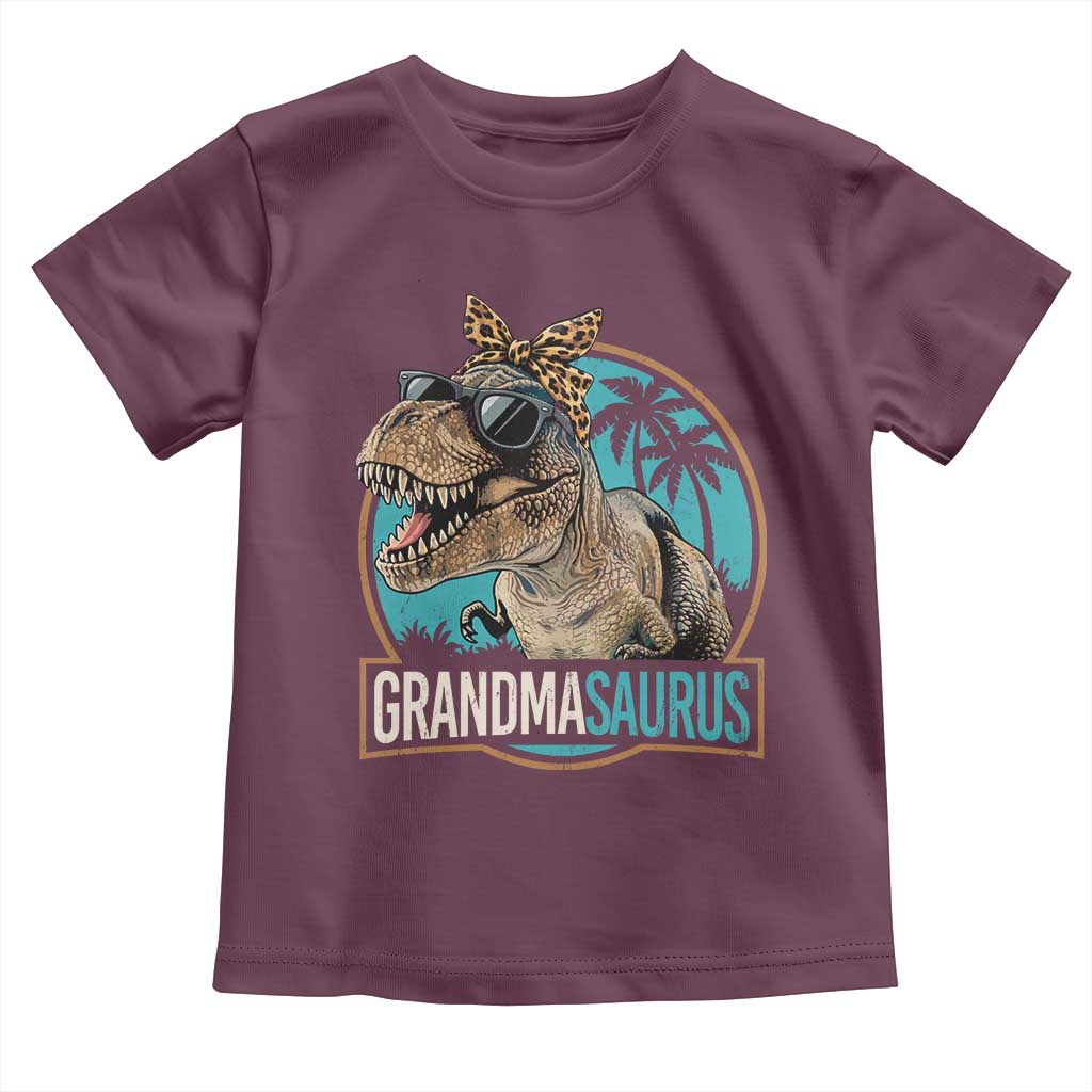 Grandmasaurus Funny Dinosaur Grandma Toddler T Shirt Family Matching