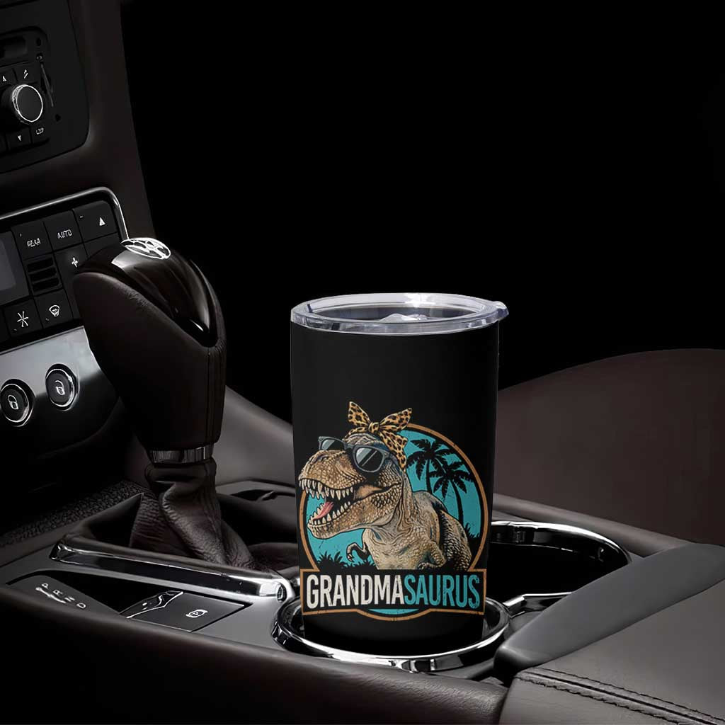 Grandmasaurus Funny Dinosaur Grandma Tumbler Cup Family Matching