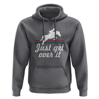 Equestrian Horse Hoodie Just Get Over It Vintage Retro - Wonder Print Shop