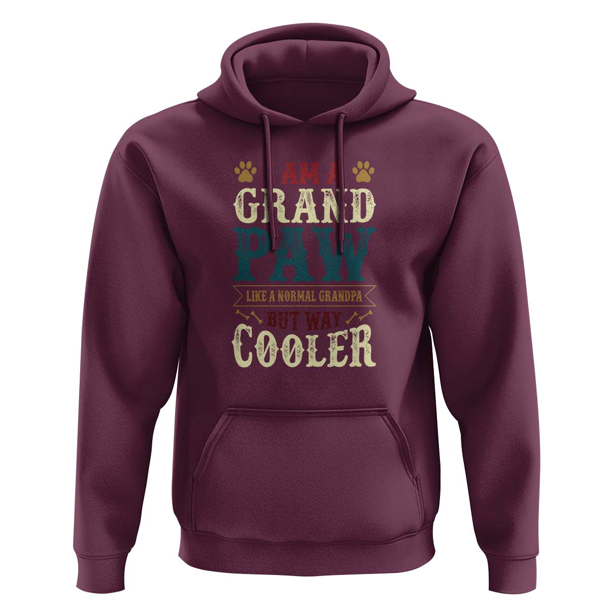 I Am A Grandpaw Like A Normal Grandpa But Way Cooler Hoodie Father's Day Pet Owner - Wonder Print Shop