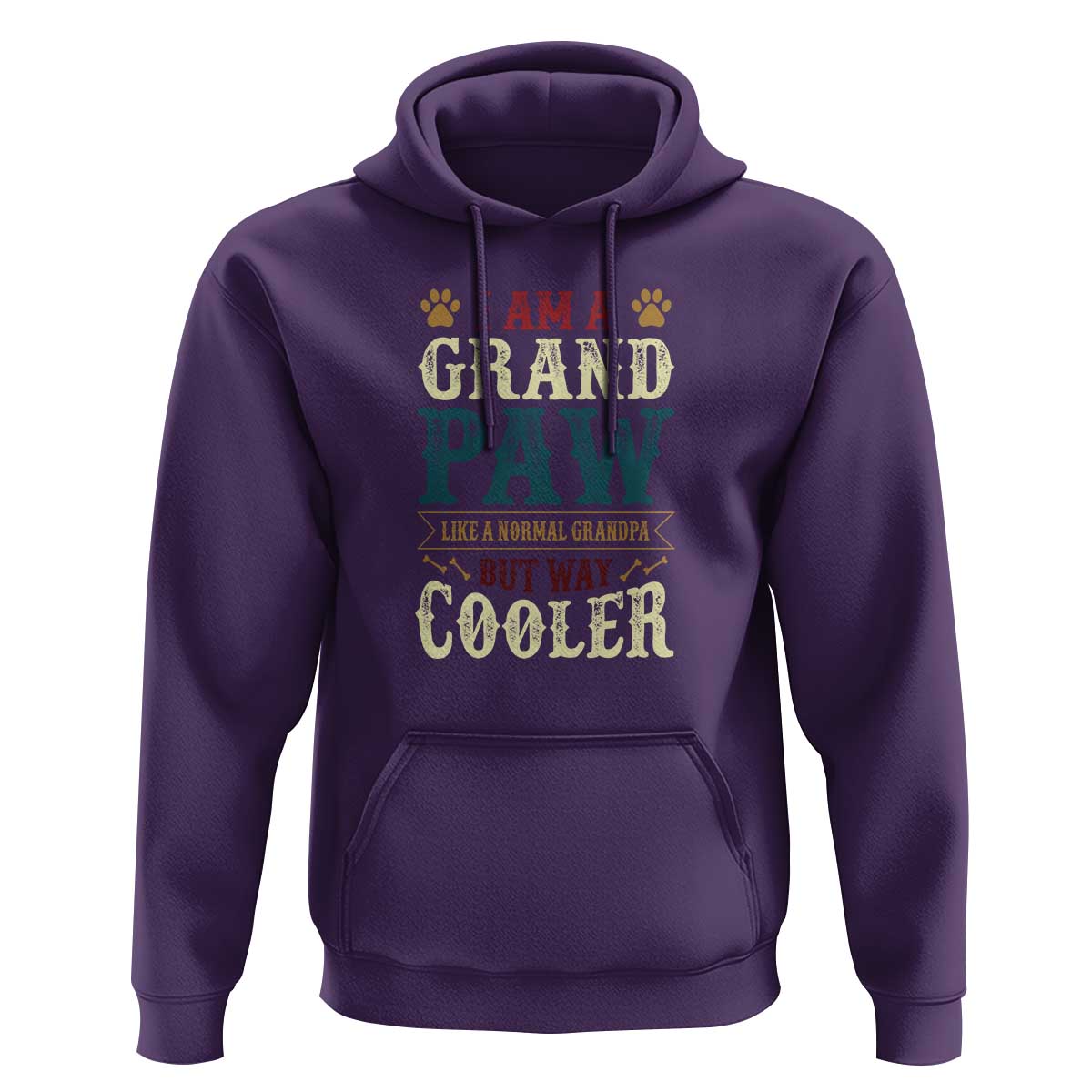 I Am A Grandpaw Like A Normal Grandpa But Way Cooler Hoodie Father's Day Pet Owner - Wonder Print Shop