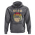 Funny Kitten Hoodie Kit Tea Pun Cute Black Cat Retro Tea Cup - Wonder Print Shop