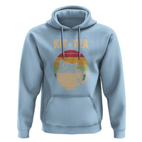Funny Kitten Hoodie Kit Tea Pun Cute Black Cat Retro Tea Cup - Wonder Print Shop