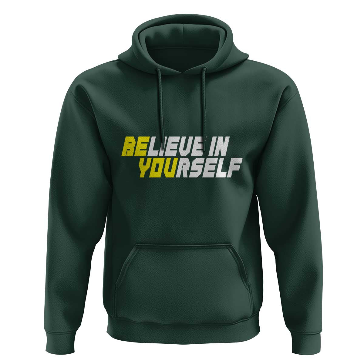 Motivational Quote Hoodie Believe In Yourself Positive Inspiration - Wonder Print Shop