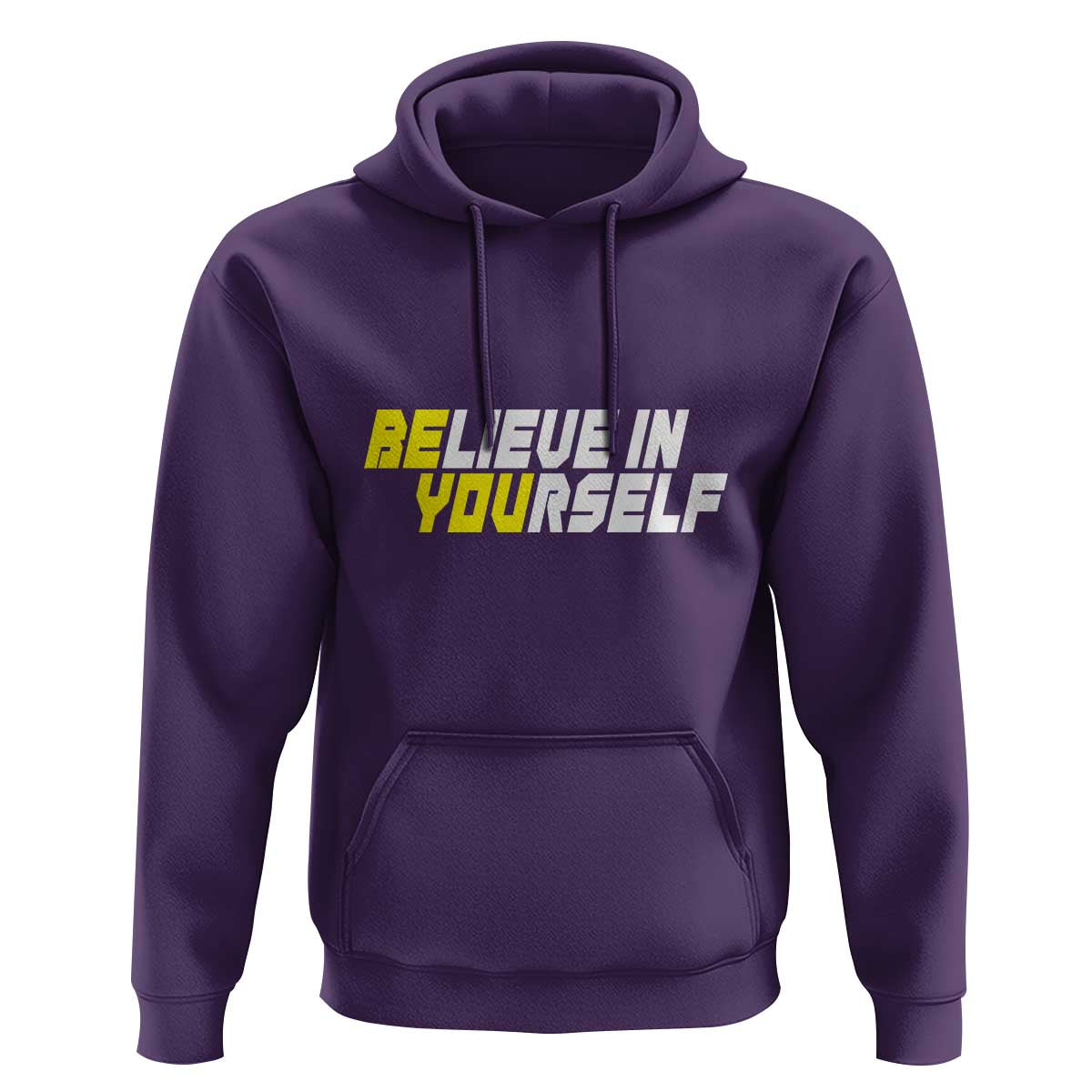 Motivational Quote Hoodie Believe In Yourself Positive Inspiration - Wonder Print Shop