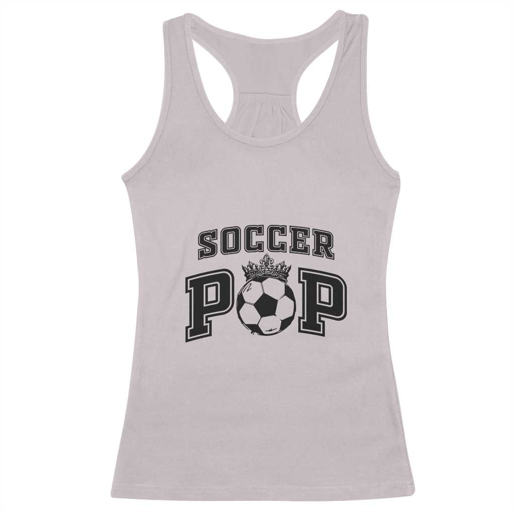 Soccer Pop Racerback Tank Top Football Family Matching Team Player Father's Day - Wonder Print Shop