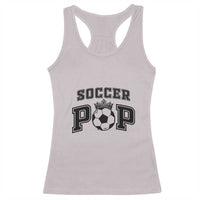 Soccer Pop Racerback Tank Top Football Family Matching Team Player Father's Day - Wonder Print Shop